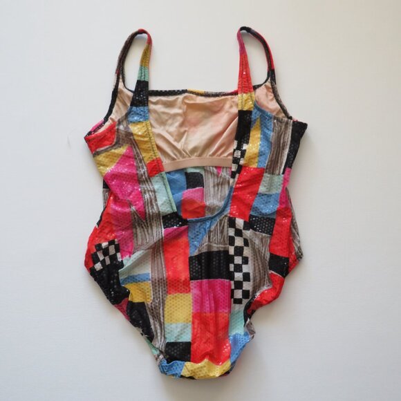 Diva Dillards Multicolor Sequined Women’s One Piece Sleeveless  Swimsuit 14 (30) - Picture 4 of 13